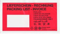 Lieferscheintaschen mit Fenster DIN lang