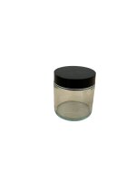 Tester Glas weiß 60ml, inkl. schwarzen Deckel 1Stk